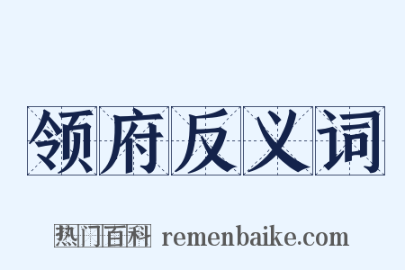 领府反义词是什么意思的图片